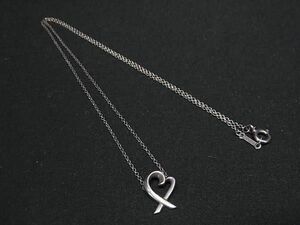 1円 TIFFANY＆Co ティファニー パロマピカソ ラビングハート SV925 ネックレス ペンダント アクセサリー レディース シルバー系 AZ3460