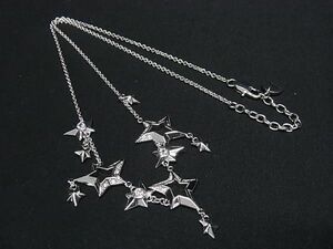 1 jpy # beautiful goods # MAX&Co. Max and Coaster star rhinestone necklace pendant accessory lady's silver group DA6955
