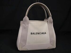 1 иен BALENCIAGA Balenciaga 390346 темно-синий бегемот s парусина ручная сумочка большая сумка женский серый серия BF7952