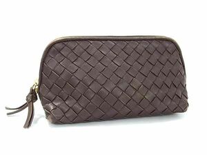 1 иен BOTTEGA VENETA Bottega Veneta сетка кожа сумка мульти- кейс бардачок женский мужской оттенок коричневого AY3944