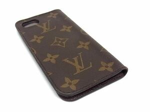 ■新品■未使用■ LOUIS VUITTON ルイヴィトン M61905 モノグラム iPhone7 フォリオ アイフォンケース スマホケース ブラウン系 AY2344