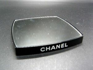 ■美品■ CHANEL シャネル ミラー 鏡 手鏡 拡大鏡 メイク用品 レディース メンズ ブラック系 DE1140
