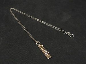 ■美品■ THE KISS ザ・キッス ディズニーコラボ デイジーダック SV925 ネックレス ペンダント アクセサリー シルバー系 DD0560