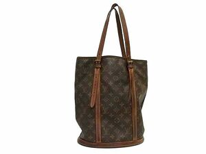 1円 LOUIS VUITTON ルイヴィトン M42236 モノグラム バケットGM バケツ型 トートバッグ ショルダー 肩掛け ブラウン系 BJ3154