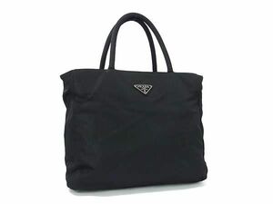 1円 PRADA プラダ テスートナイロン ハンドバッグ トートバッグ レディース メンズ ブラック系 BJ3052