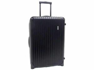 1 jpy # beautiful goods # RIMOWA Rimowa check in L poly- car bone-to dial lock type 2 wheel carry bag suitcase black group BF7967