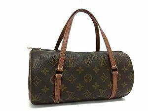 1円 ■美品■ LOUIS VUITTON ルイヴィトン M51386 モノグラム パピヨン26 ハンドバッグ ミニボストンバッグ レディース ブラウン系 BF7948