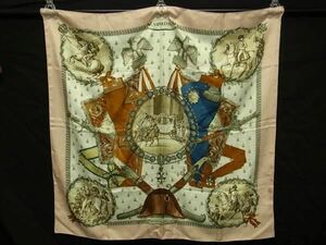 1円 ■美品■ HERMES エルメス NAPOLEON【ナポレオン】カレ90 大判 スカーフ ストール ショール レディース ピンク系 AY3754