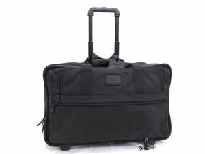 1 jpy # beautiful goods # TUMI Tumi 2277D3 nylon canvas 2 wheel carry bag suitcase travel bag black group BF7787