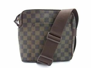 1円 LOUIS VUITTON ルイヴィトン N41442 ダミエ オラフPM クロスボディ ショルダーバッグ 斜め掛け レディース ブラウン系 BI2620