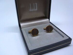 ■美品■ dunhill ダンヒル カフス カフリンクス アクセサリー ビジネス 紳士 メンズ ゴールド系×シルバー系 DD8174