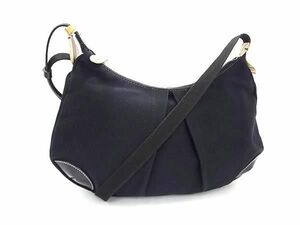 1 jpy # beautiful goods # Paul Smith Paul Smith canvas × leather one shoulder bag shoulder .. bag lady's black group FC5159
