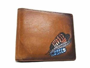 1 иен Berluti Berluti кожа двойной бумажник бумажник . inserting мужской оттенок коричневого AZ4655