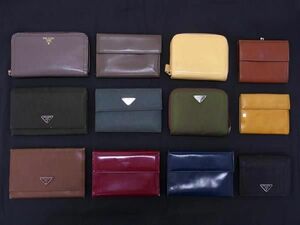 1円 PRADA プラダ テスートナイロン 等 がま口 ラウンドファスナー 二つ折り 三つ折り 財布 ウォレット 12点セット まとめ売り DA7803