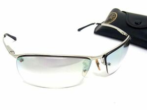 Ray-Ban レイバン RB3183 003/Z1 63□15 トップバー ミラーレンズ サングラス シルバー系×レンズ クリアオーロラ系 DE4464