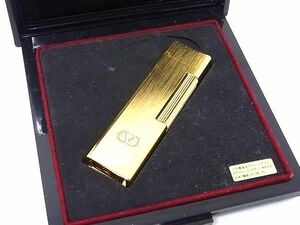 # beautiful goods # VALENTINO GARAVANI Valentino galava-ni high class gas lighter roller gas lighter smoking . gold group DE4557