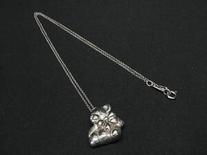 1円 ■美品■ TIFFANY＆Co ティファニー SV925 テディベア クマ くま ネックレス ペンダント アクセサリー シルバー系 BF8021