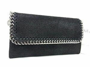 1 jpy # ultimate beautiful goods # STELLA McCARTNEY Stella McCartney eko leather falabela folding in half long wallet wallet black group FC5453