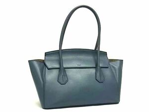 1 иен # прекрасный товар # BALLY Bally кожа ручная сумочка большая сумка плечо плечо .. женский оттенок голубого FD0431