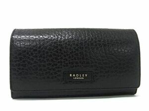 ■美品■ RADLEY ラドリー レザー 二つ折り 長財布 ウォレット 小銭入れ 札入れ レディース ブラック系 DD7862