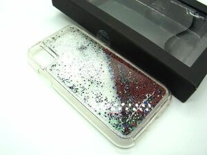 ■美品■ MARC JACOBS マークジェイコブス ラメ グリッター iPhoneX / XS ケース アイフォン スマホケース クリア DD8555