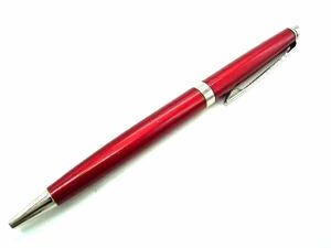 ■美品■ WATERMAN ウォーターマン ツイスト式 ボールペン 筆記用具 文房具 ステーショナリー レッド系×シルバー系 DE2352