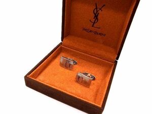 YVESSAINTLAURENT イヴサンローラン カフス カフリンクス アクセサリー ビジネス 紳士 メンズ シルバー系 DD8383