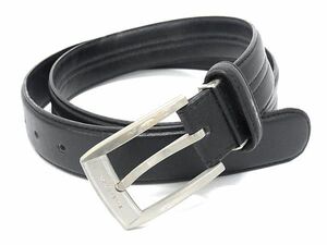 BALENCIAGA Balenciaga leather belt men's business gentleman black group DE7636