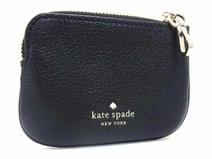 ■極美品■ kate spade ケイトスペード レザー コインケース コインパース 小銭入れ レディース ブラック系 DE6066