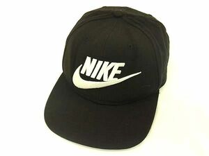 ■美品■ NIKE ナイキ ウール100％ ベースボールキャップ 帽子 レディース メンズ ブラック系 DD6840