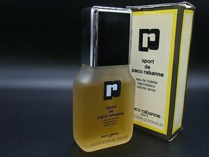 ■美品■ Paco rabanne パコラバンヌ スポール コロンスプレー オードパルファム オードトワレ フレグランス 50ml 香水 化粧品 DD7463