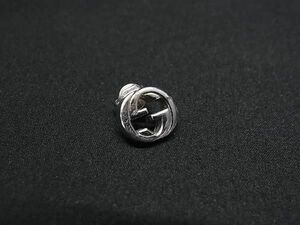 1円 ■美品■ GUCCI グッチ インターロッキングG SV925 片耳のみ ピアス アクセサリー レディース シルバー系 AZ3862