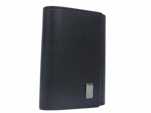 1 jpy # beautiful goods # dunhill Dunhill leather 6 ream key case key inserting gentleman business men's black group FC5751