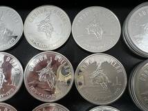 カナダ 1ドル銀貨 21枚おまとめ 1975 エリザベス2世(1952-) カルガリー100周年記念【5408】_画像5