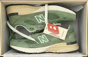 New Balance 993 GW GREEN Made in USA ニューバランス 27cm US9 990 991 KITH