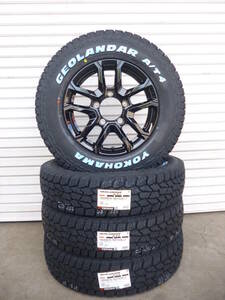 新品☆ヨコハマジオランダーA/T4☆185/85R16セット☆ジムニーJA11・JA12・JB23・JB64☆ゴツゴツタイヤ☆ホワイトレター