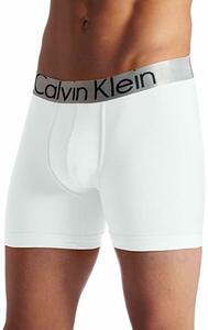 (カルバンクライン) Calvin Klein ボクサーパンツ ロング Steel Micro Boxer Brief メンズ U2719 ホワイト S【並行輸入品 新品】