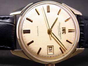 IWC R910A 14K чистое золото верх Cal.8541 самозаводящиеся часы часы прекрасный товар!!