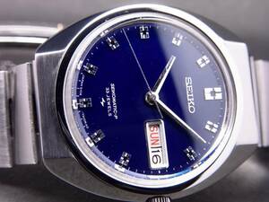  Seiko matic P 33 stone self-winding watch clock beautiful blue dial 1968 year made beautiful goods!!