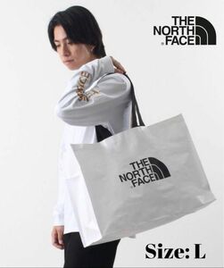 《韓国限定》ノースフェイスショッパーバッグ エコバッグ Lサイズ
