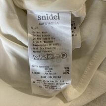 SNIDEL コットンリネン　ホワイト　スリット　ロングスカート　サイズ　1 _画像4