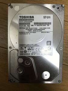 TOSHIBA DT01ACA200 2TB 3.5inch HDD 動作確認済 正常判定 使用時間2628時間