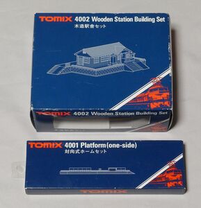 TOMIX 4002 木造駅舎セット 4001 対向式ホームセット 未開封品
