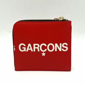 1円 未使用品 COMME des GARCONS コムデギャルソン SA3100HL HUGE LOGO 財布 コインケース ラウンドファスナーの画像3