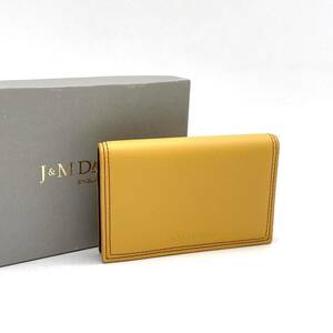 1 jpy unused goods J&M DAVIDSON J and M Davidson leather card-case card-case button type 