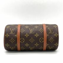 1円 希少 美品 LOUIS VUITTON ルイヴィトン モノグラム パピヨン22 筒型 ハンドバッグ ミニパピヨン M51367_画像5