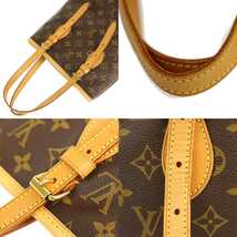 ルイヴィトン LOUIS VUITTON ショルダーバッグ バケット PM M42238 モノグラム ライン ブラウン レザー 中古AB 276824_画像6