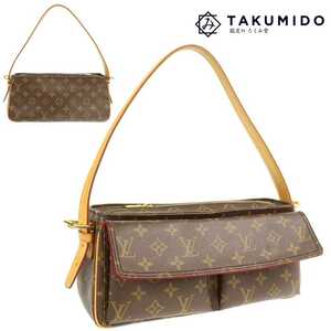 ルイヴィトン LOUIS VUITTON ショルダーバッグ ヴィバシテ MM M51164 モノグラムライン ブラウン 中古A 276887