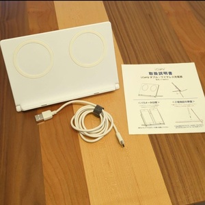 Qi規格対応 5W×2台 ワイヤレス充電器