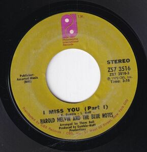 Harold Melvin And The Blue Notes - I Miss You (Part I) / (Part II) (A) SF-CN128